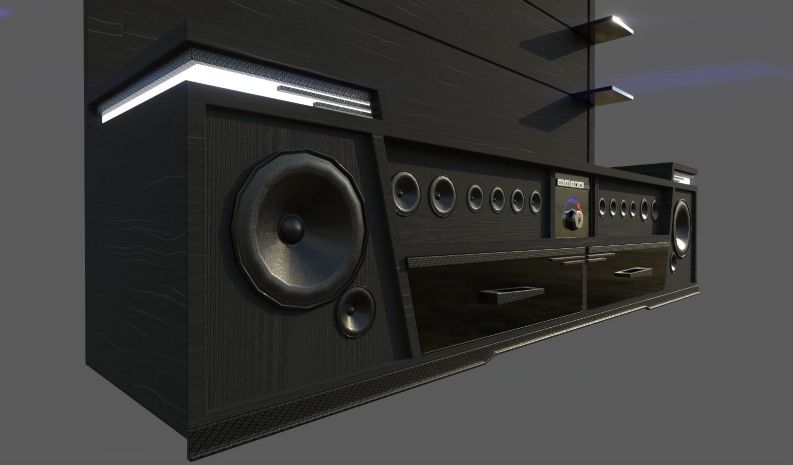 Rack Modern Free 3D model_2