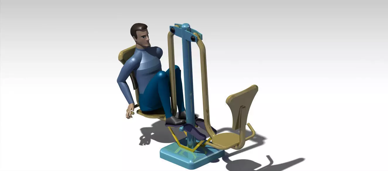 Simple Gym device Free 3D model