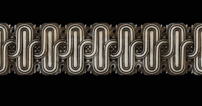 Moulding ornate metal wall art 3D print model