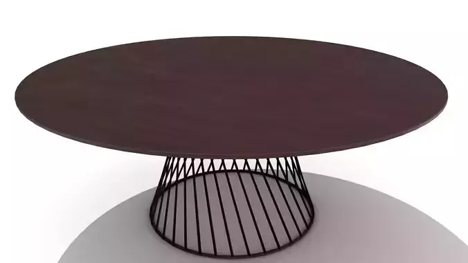 Wire Cone Base Dining Table