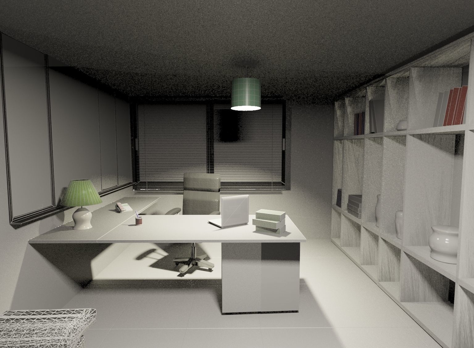 modern office 3D model_6