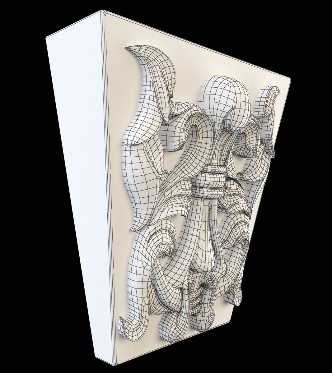 wall pier 3D print model_4