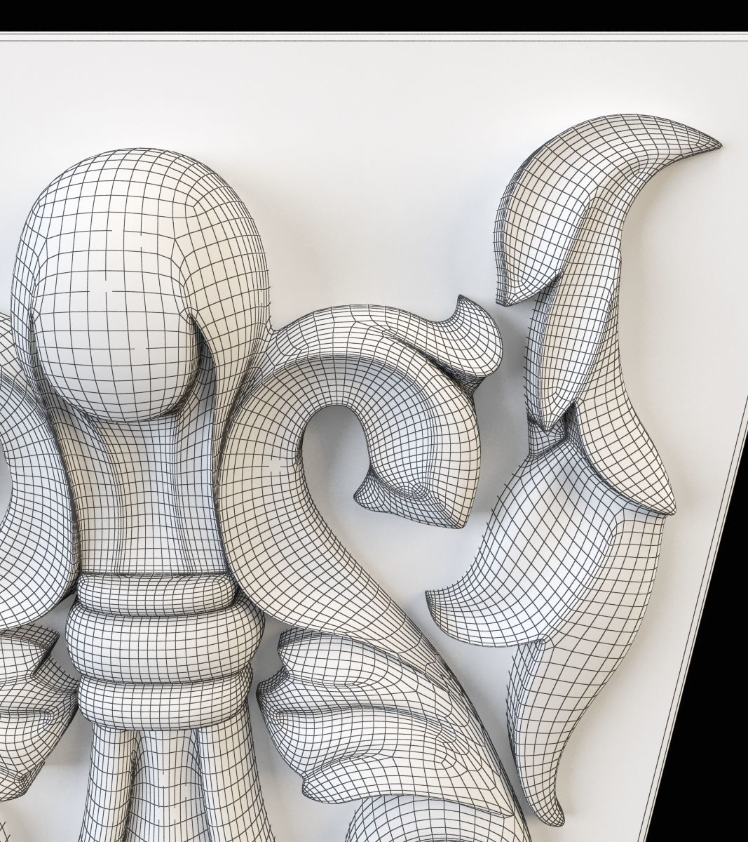 wall pier 3D print model_9