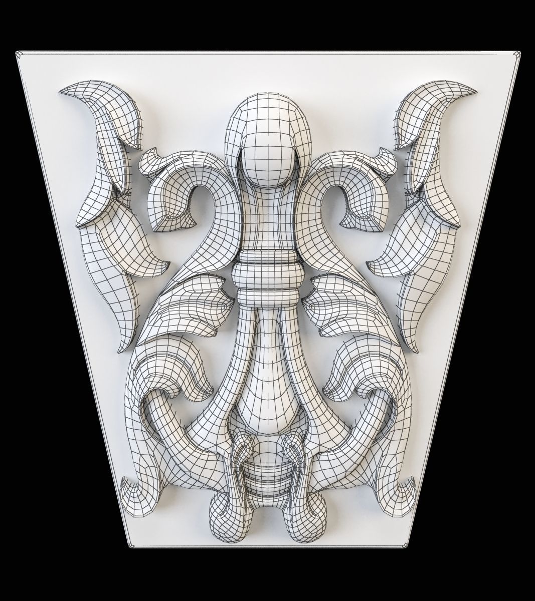 wall pier 3D print model_3