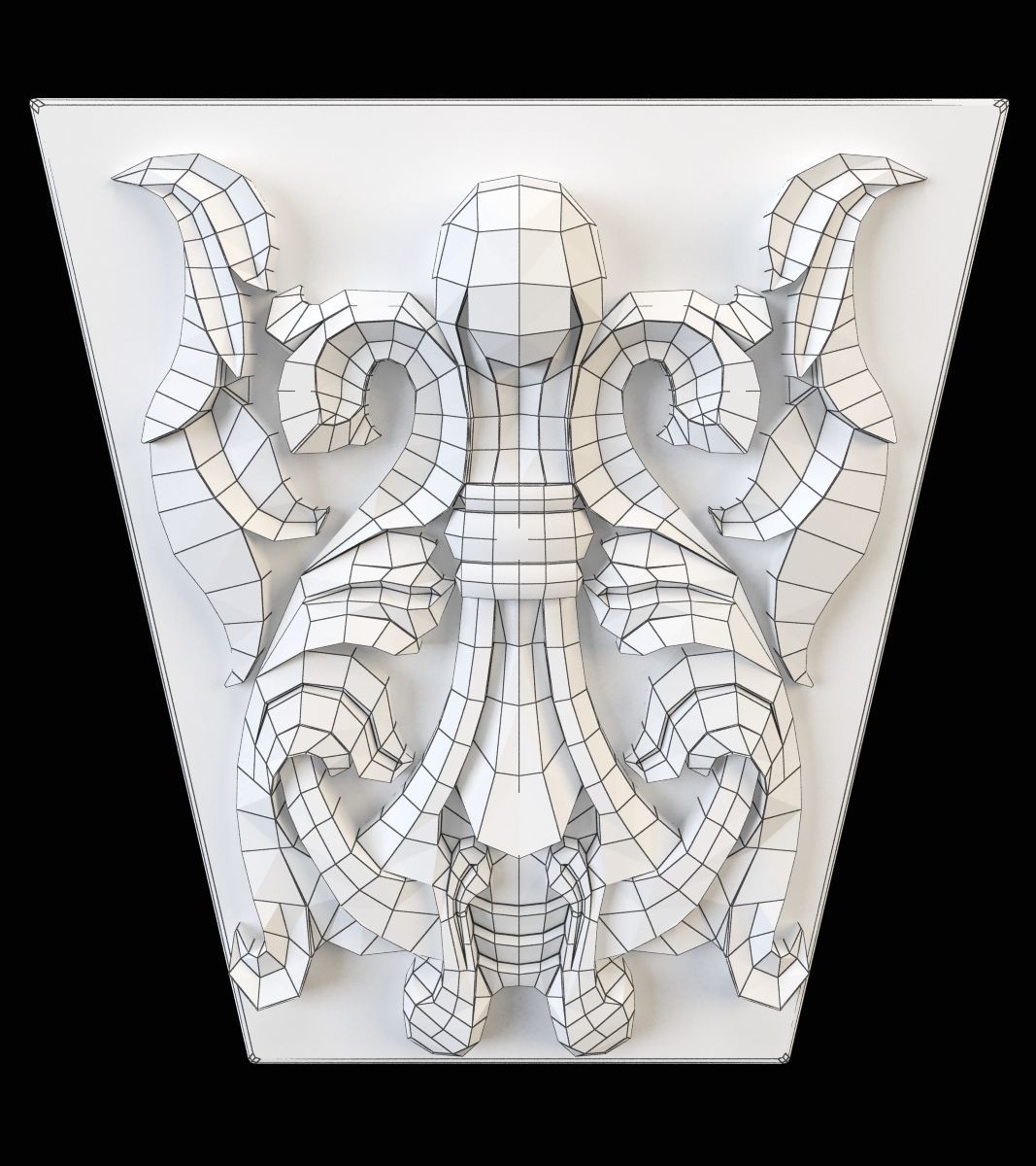 wall pier 3D print model_2