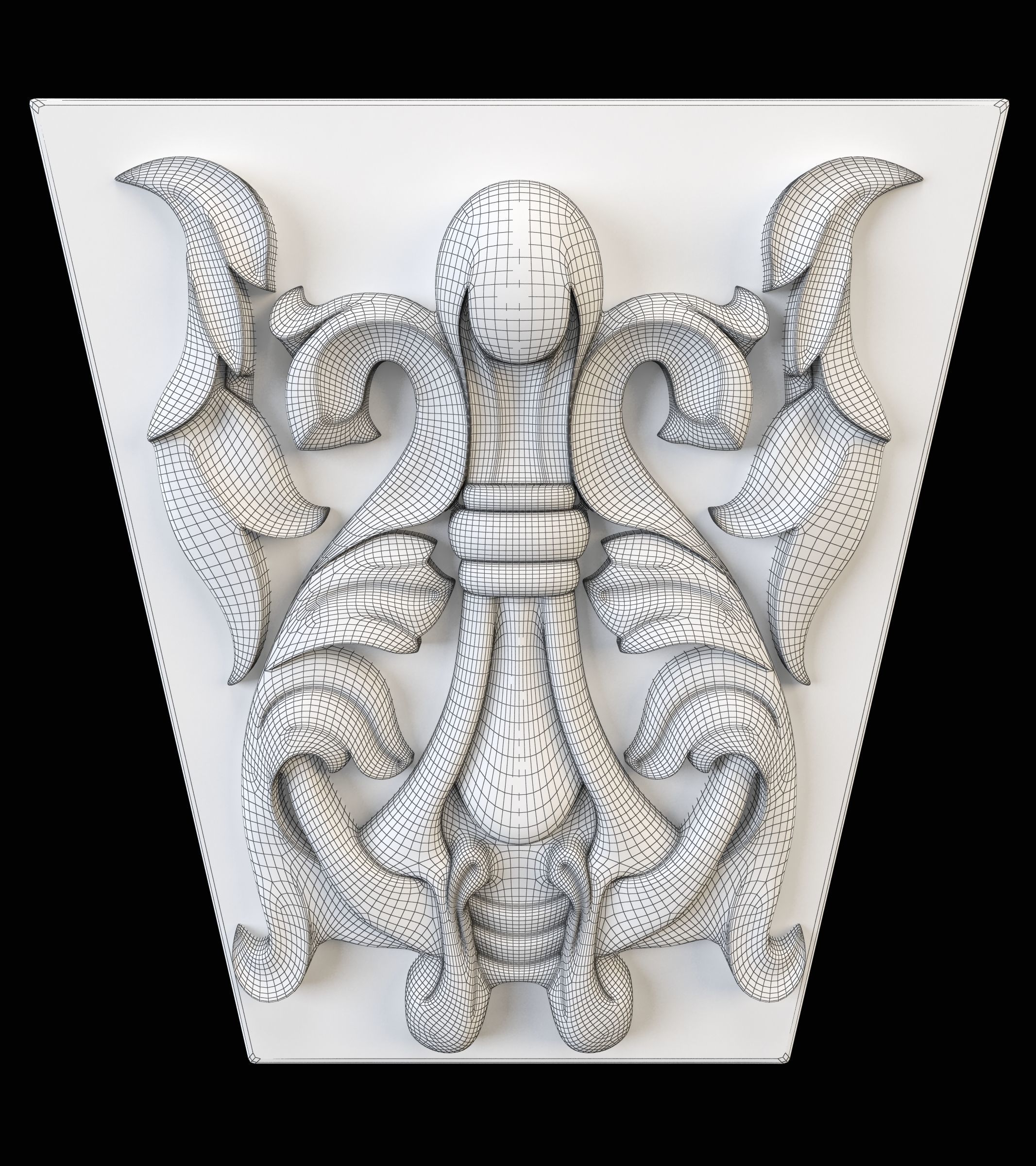 wall pier 3D print model_10