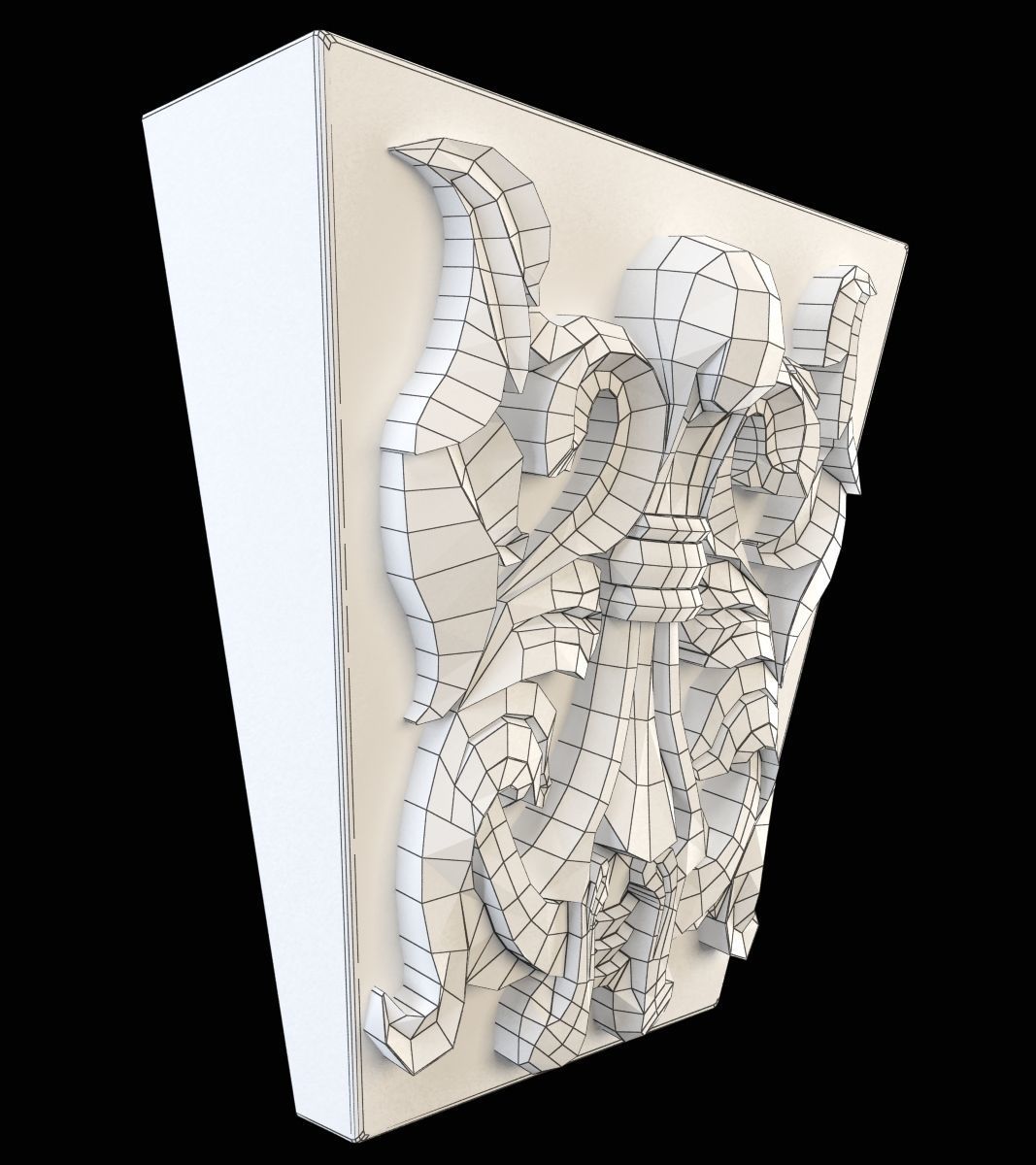 wall pier 3D print model_1