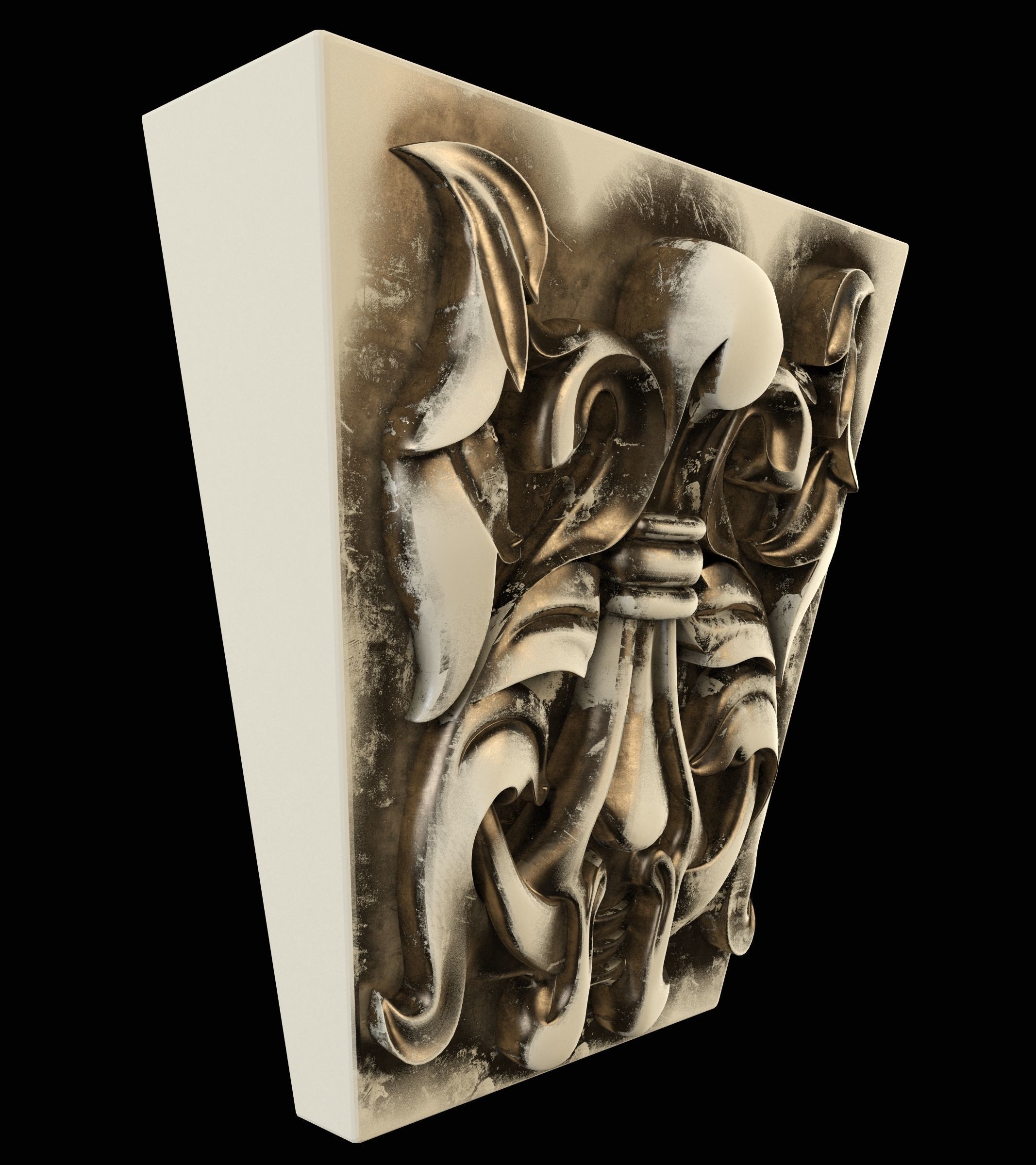 wall pier 3D print model_11