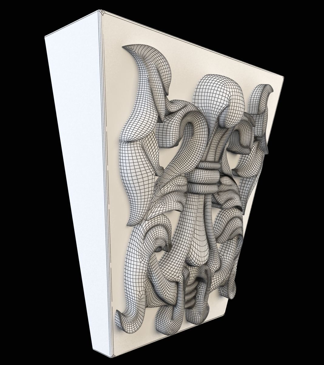 wall pier 3D print model_5