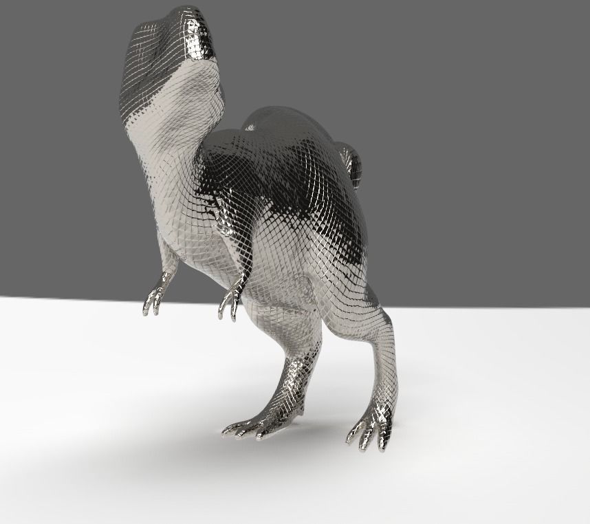 Raptor Bottle Opener Free low-poly 3D model_3