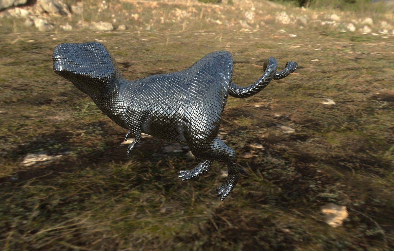 Raptor Bottle Opener Free low-poly 3D model_9