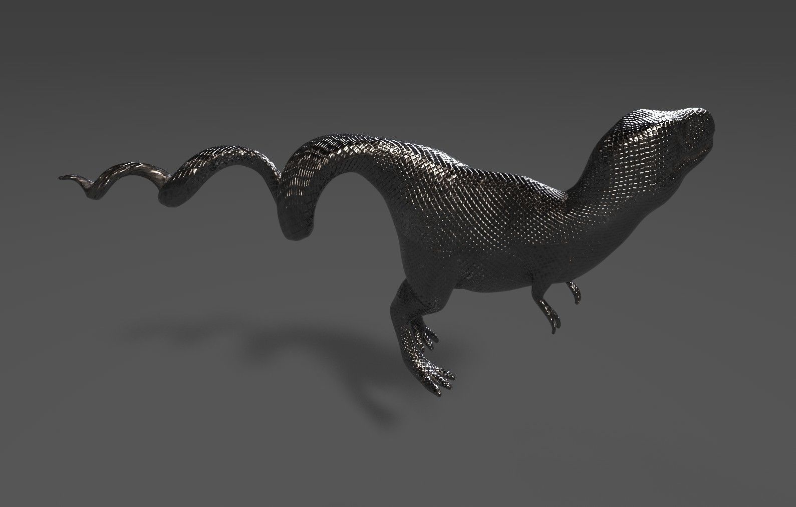 Raptor Bottle Opener Free low-poly 3D model_7