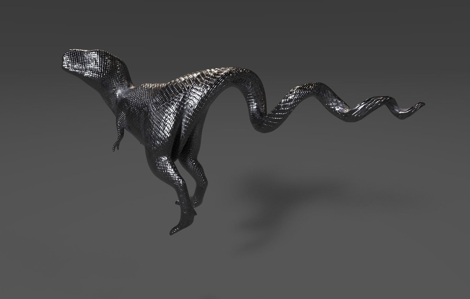 Raptor Bottle Opener Free low-poly 3D model_4