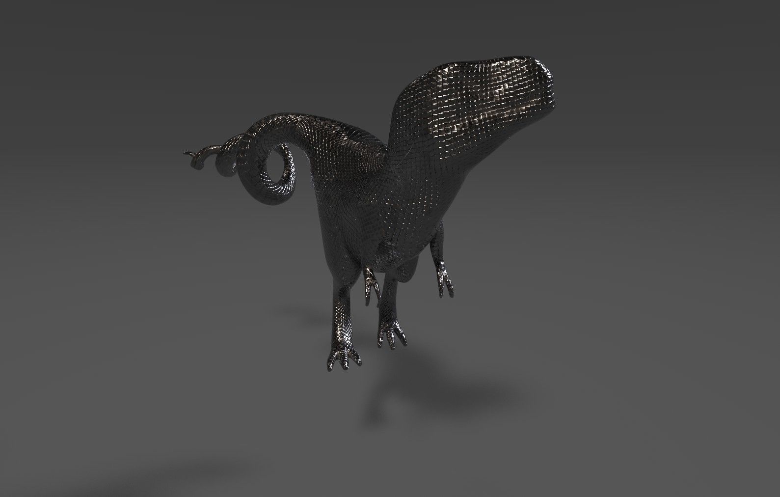 Raptor Bottle Opener Free low-poly 3D model_8