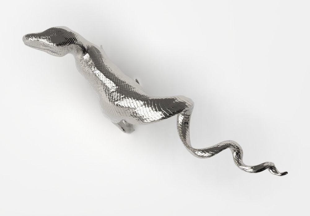 Raptor Bottle Opener Free low-poly 3D model_1