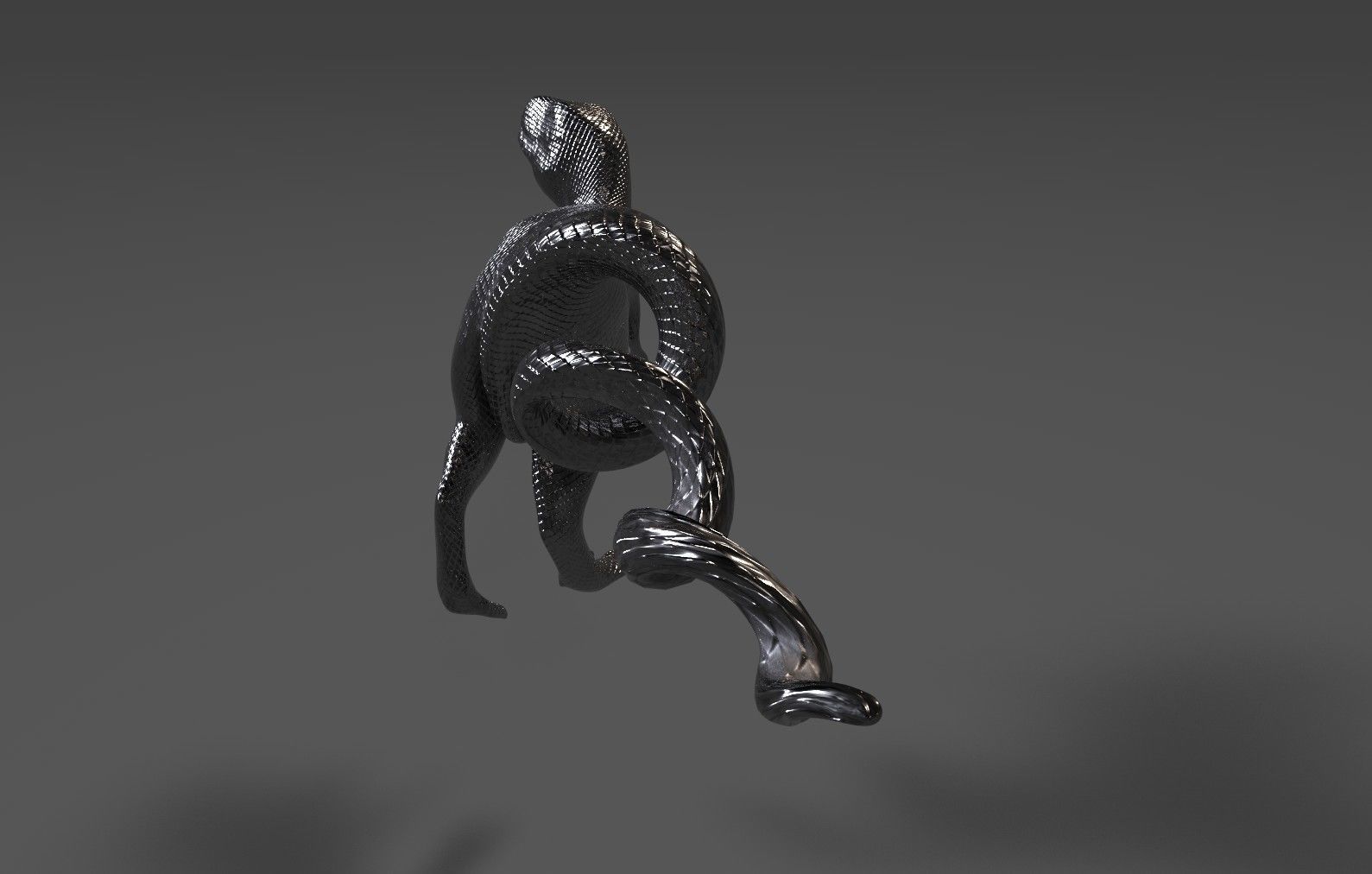 Raptor Bottle Opener Free low-poly 3D model_6