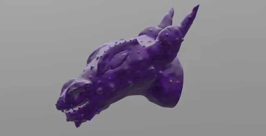 3D Printable Dragon Head Free 3D print model_0