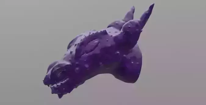 3D Printable Dragon Head