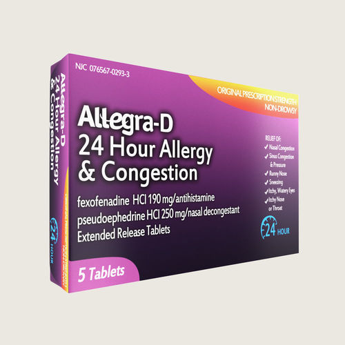 Allegra Allergy Medicine Low-poly 3D model