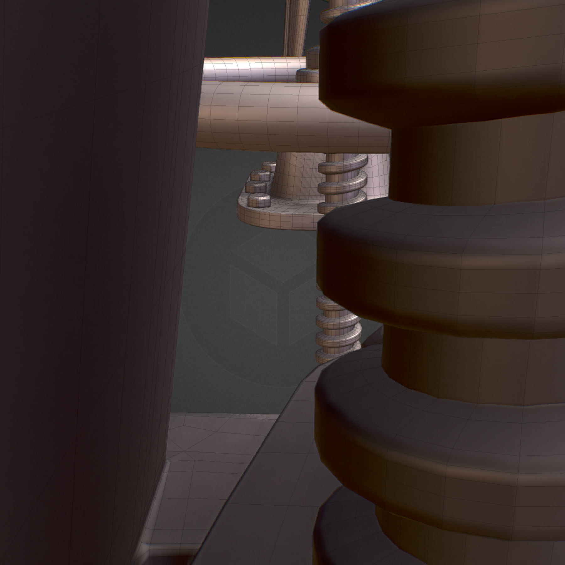 Backflow Pipe Constructor Hi Poly Subdivision 3D model_31