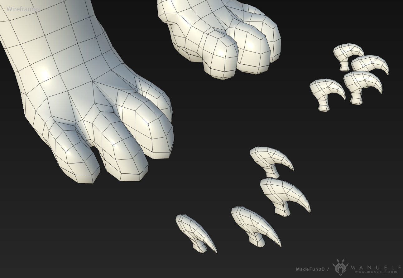 3D Lion Low-poly 3D model_9