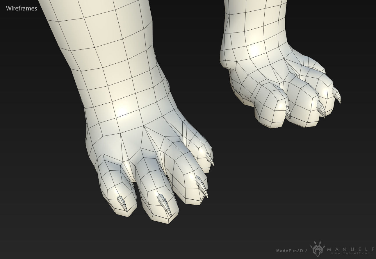 3D Lion Low-poly 3D model_5