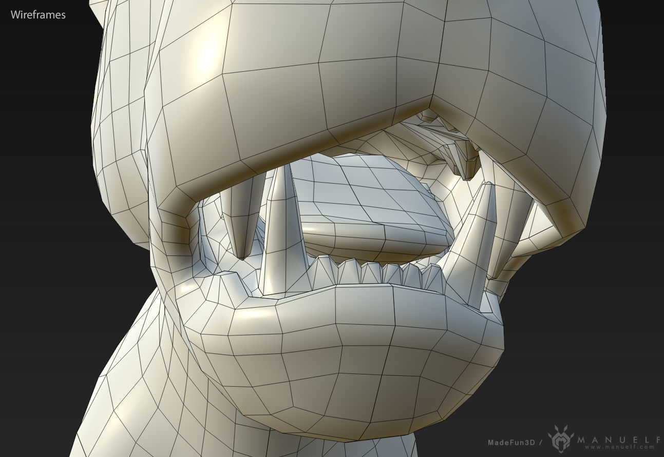 3D Lion Low-poly 3D model_7