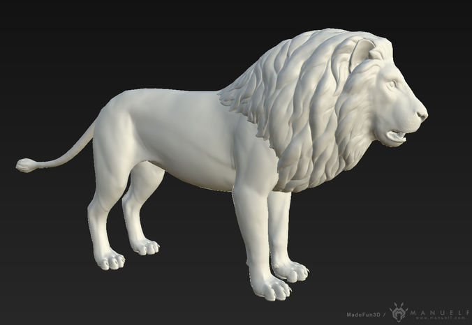 3D Lion Low-poly 3D model