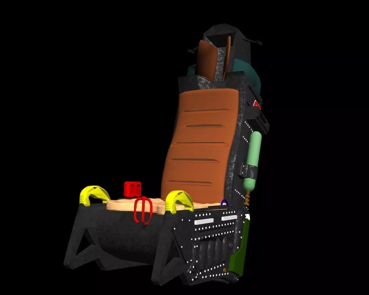 Seat F-16 Free 3D model