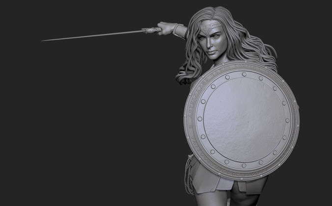 Zbrush high Model of WonderWoman 3D model