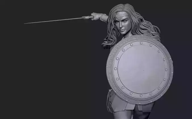 Zbrush high Model of WonderWoman