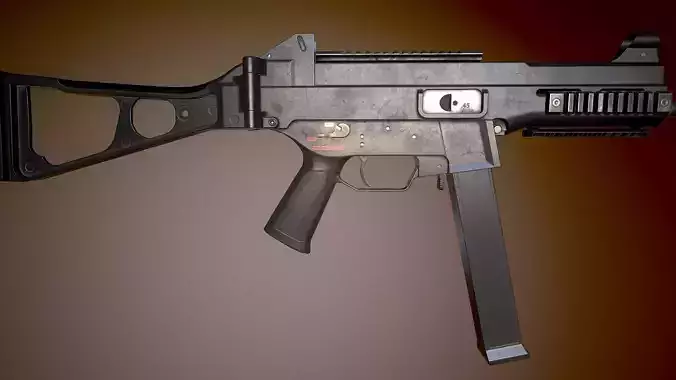 HK UMP-45 Low-poly 3D model