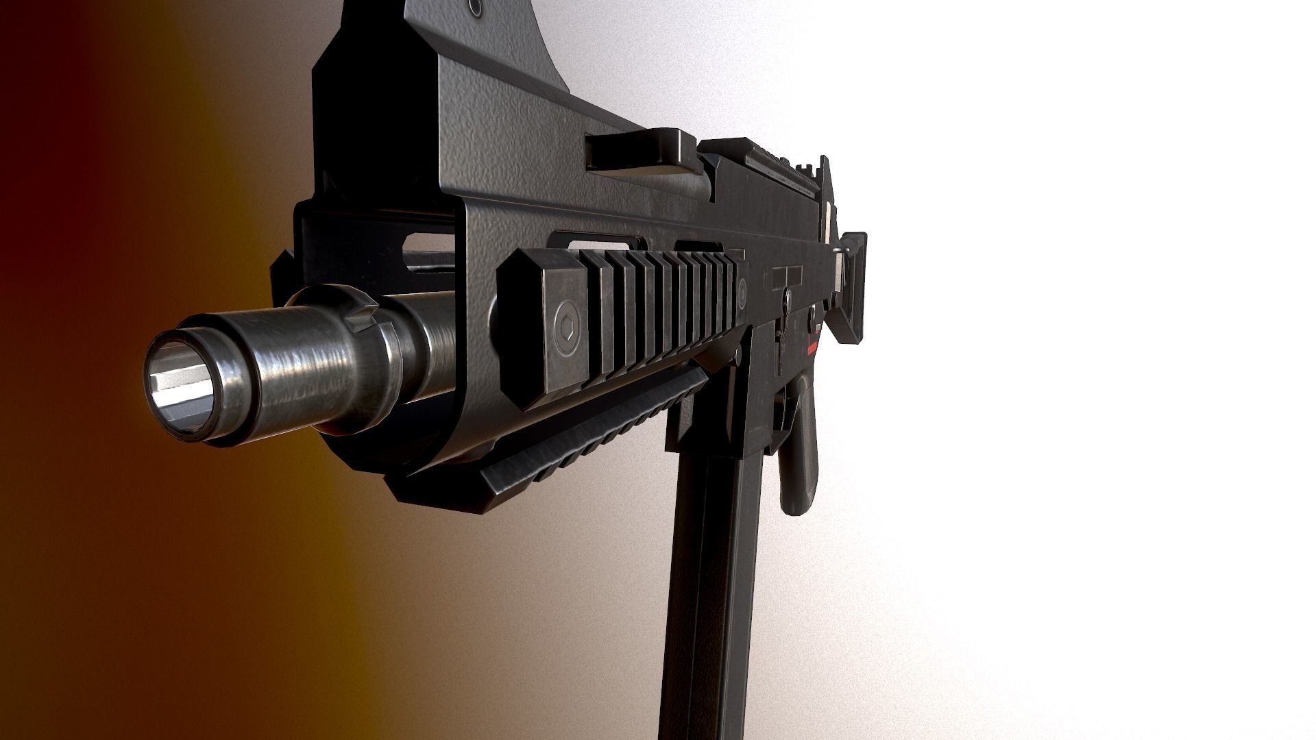 HK UMP-45 Low-poly 3D model_7