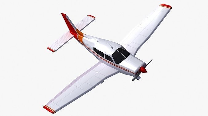 Piper Cherokee Low-poly 3D model