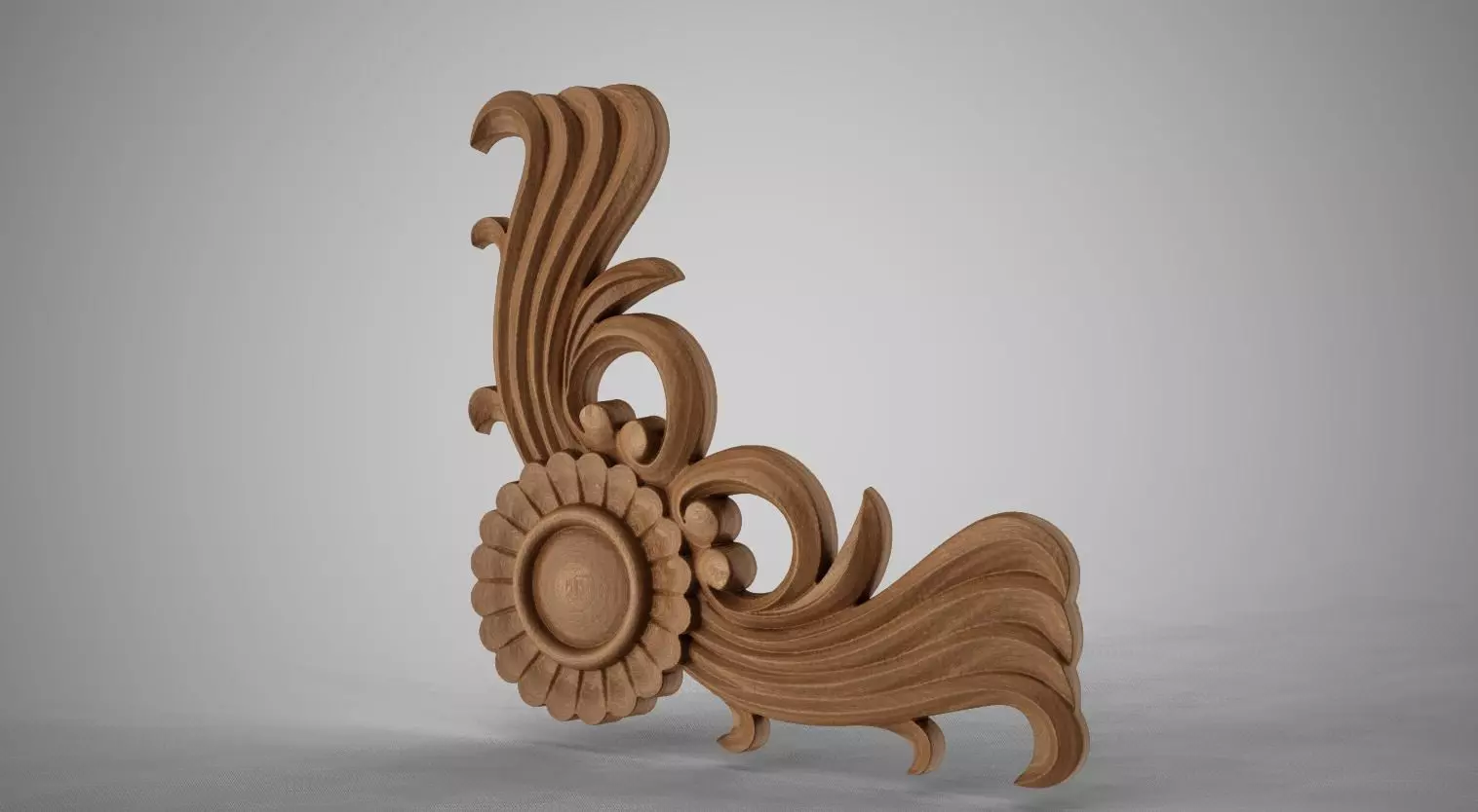 Corner Ornamental 3D print model_0