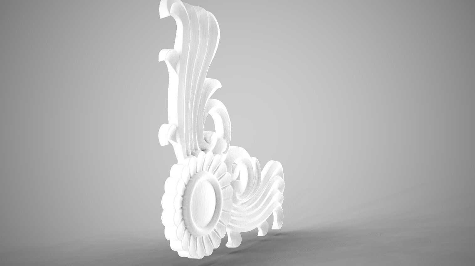 Corner Ornamental 3D print model_4