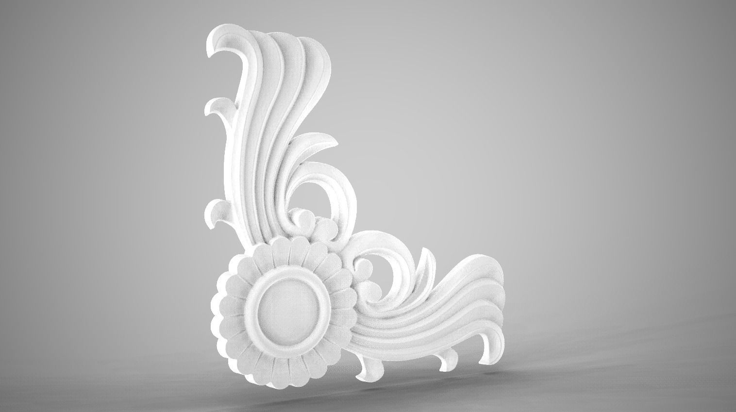 Corner Ornamental 3D print model_6