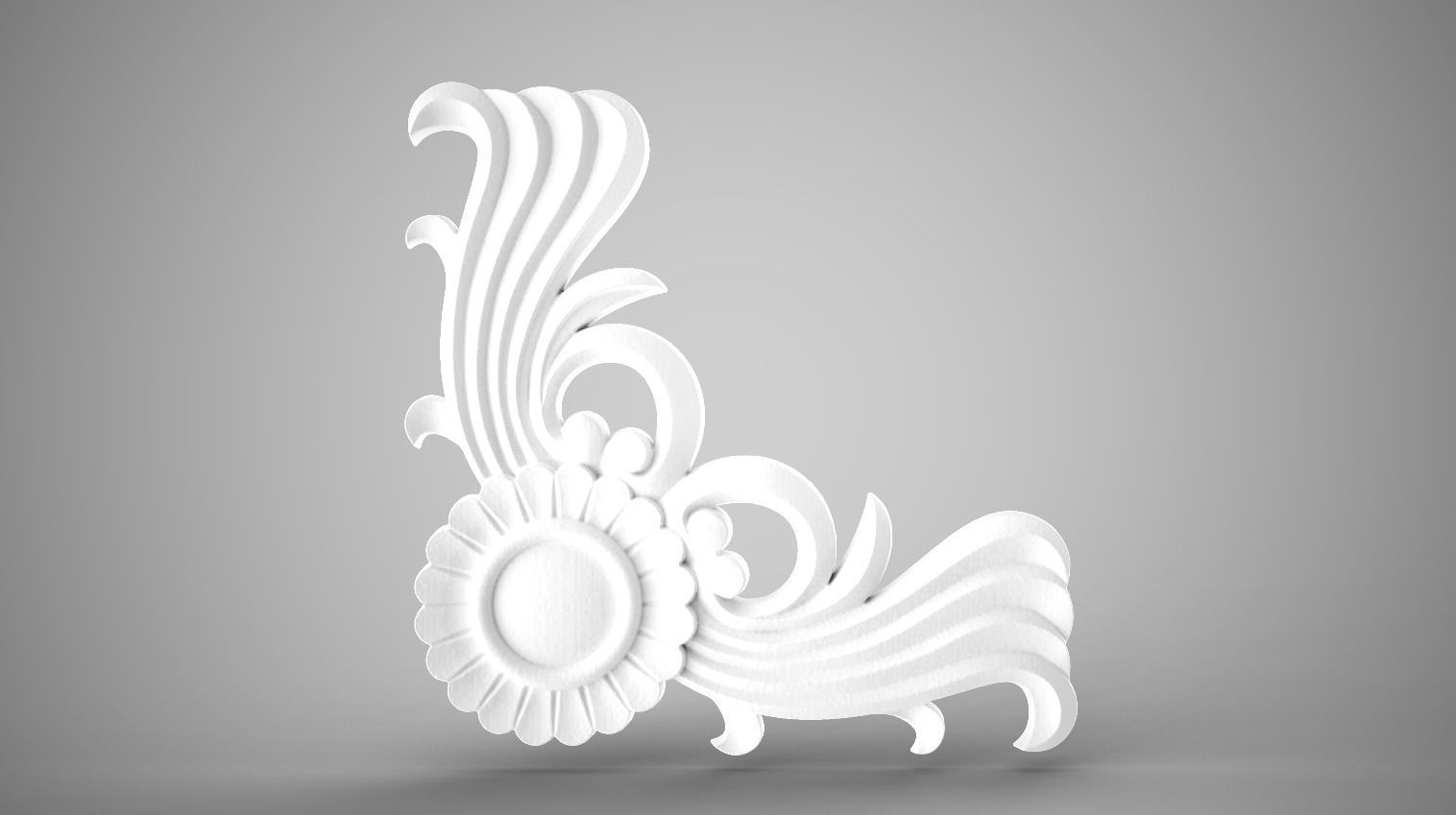 Corner Ornamental 3D print model_5