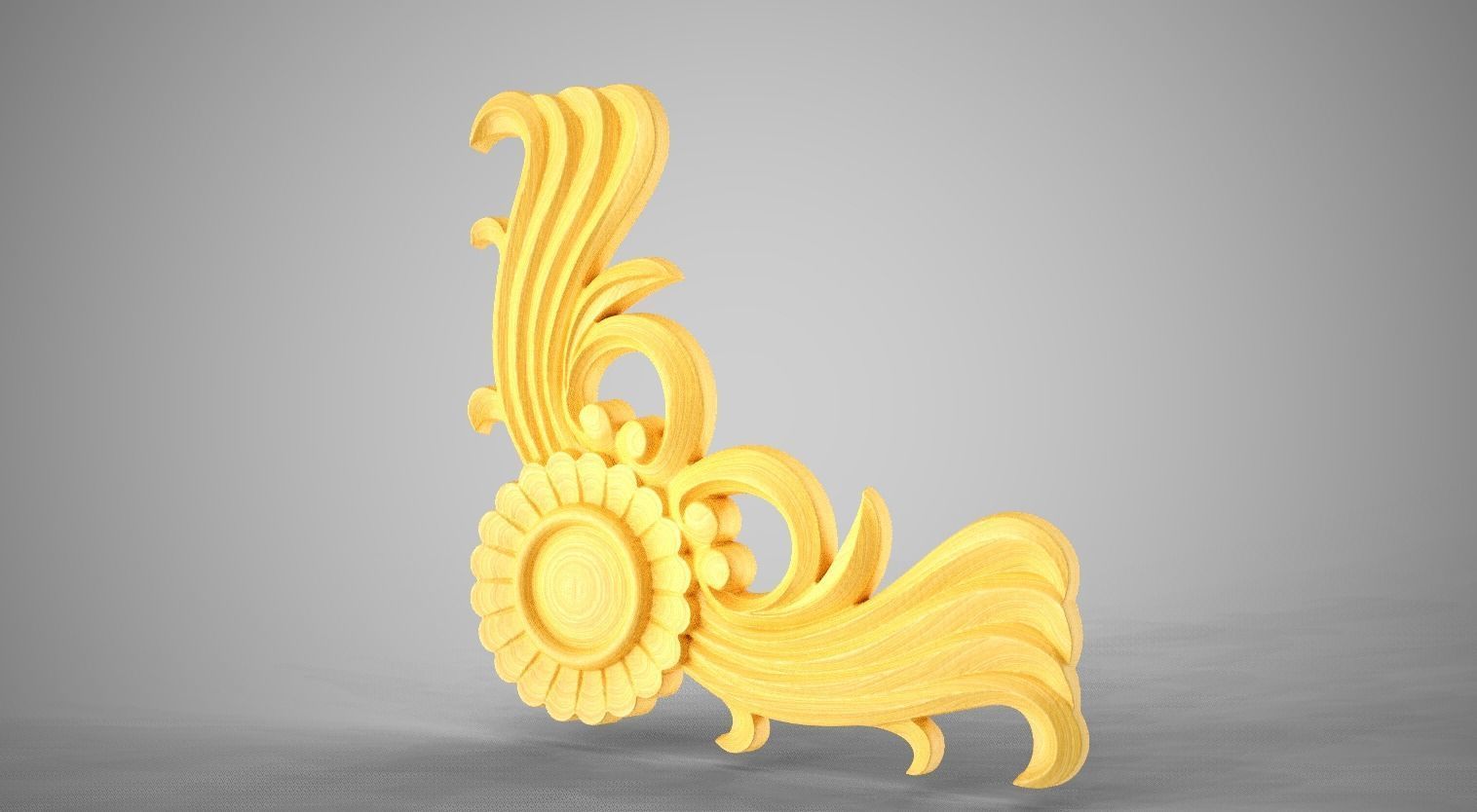 Corner Ornamental 3D print model_2