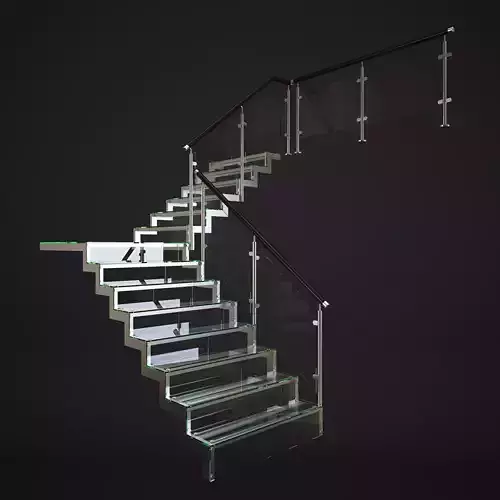 Glass Stair 3D model