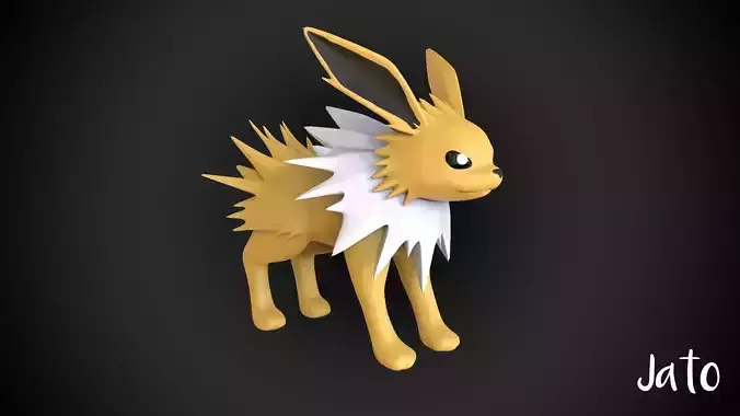 Jolteon HD Base mesh pokemon