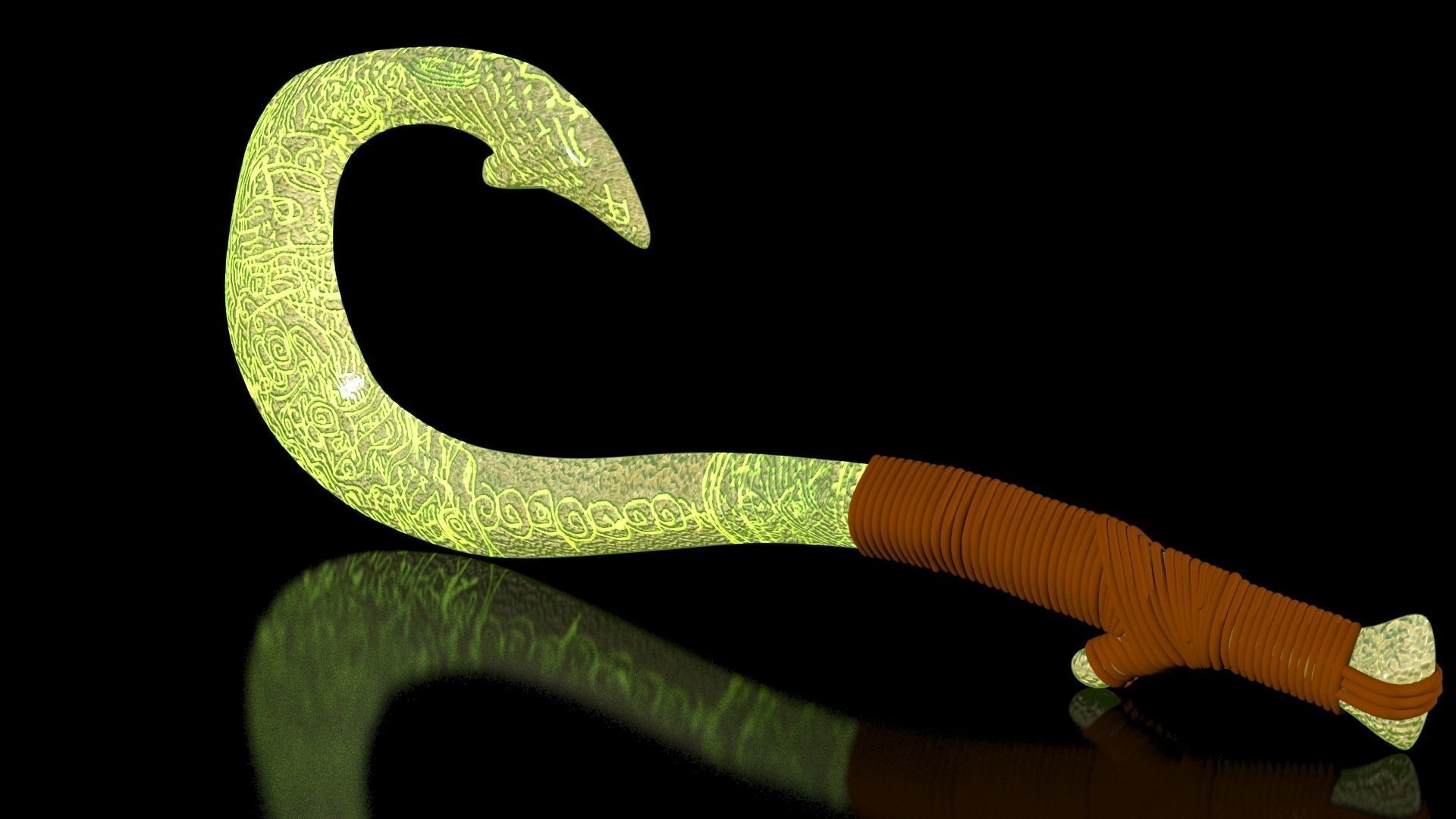 Maui Magical Hook High Quality Low-poly 3D model_14