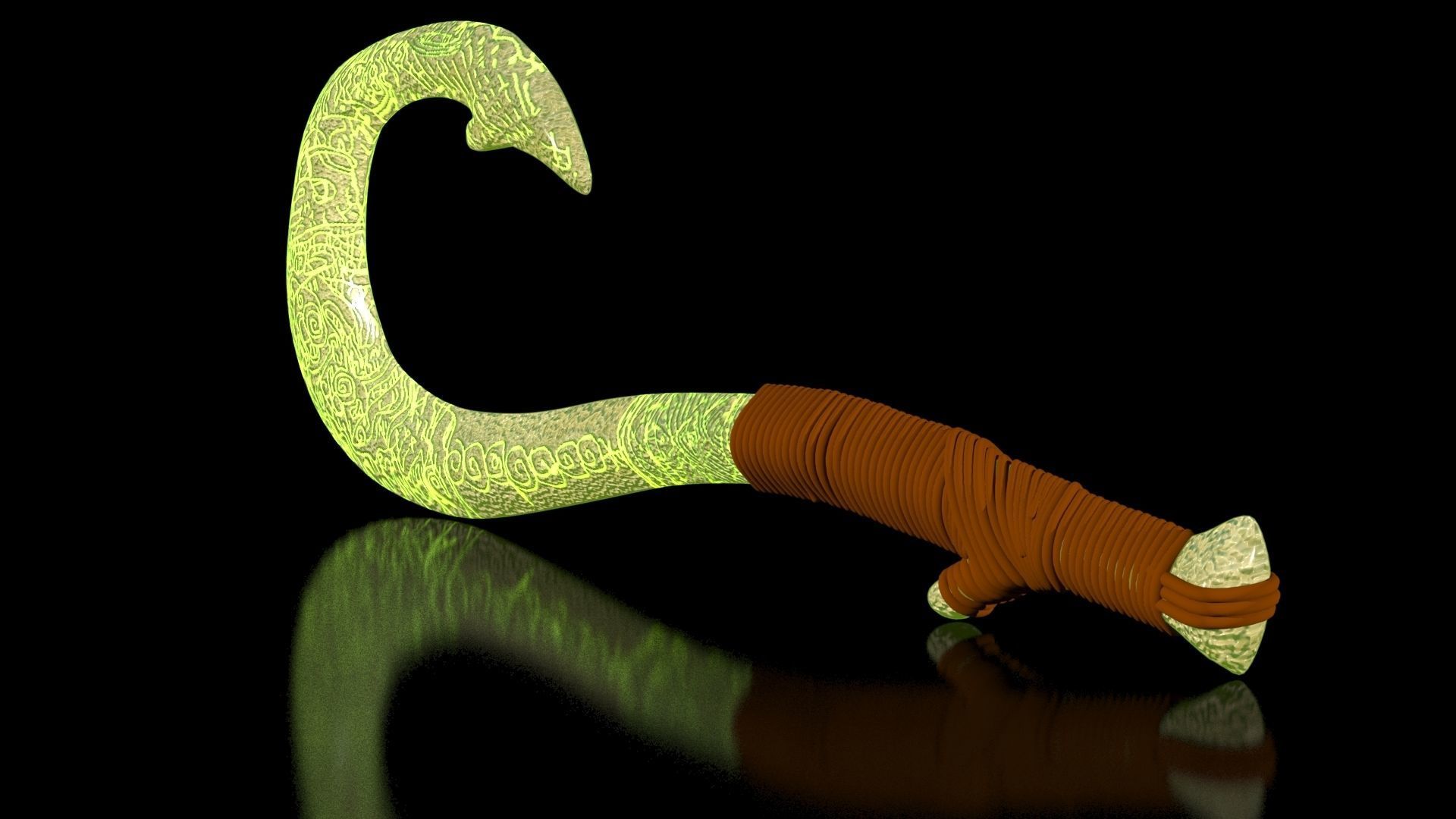 Maui Magical Hook High Quality Low-poly 3D model_6