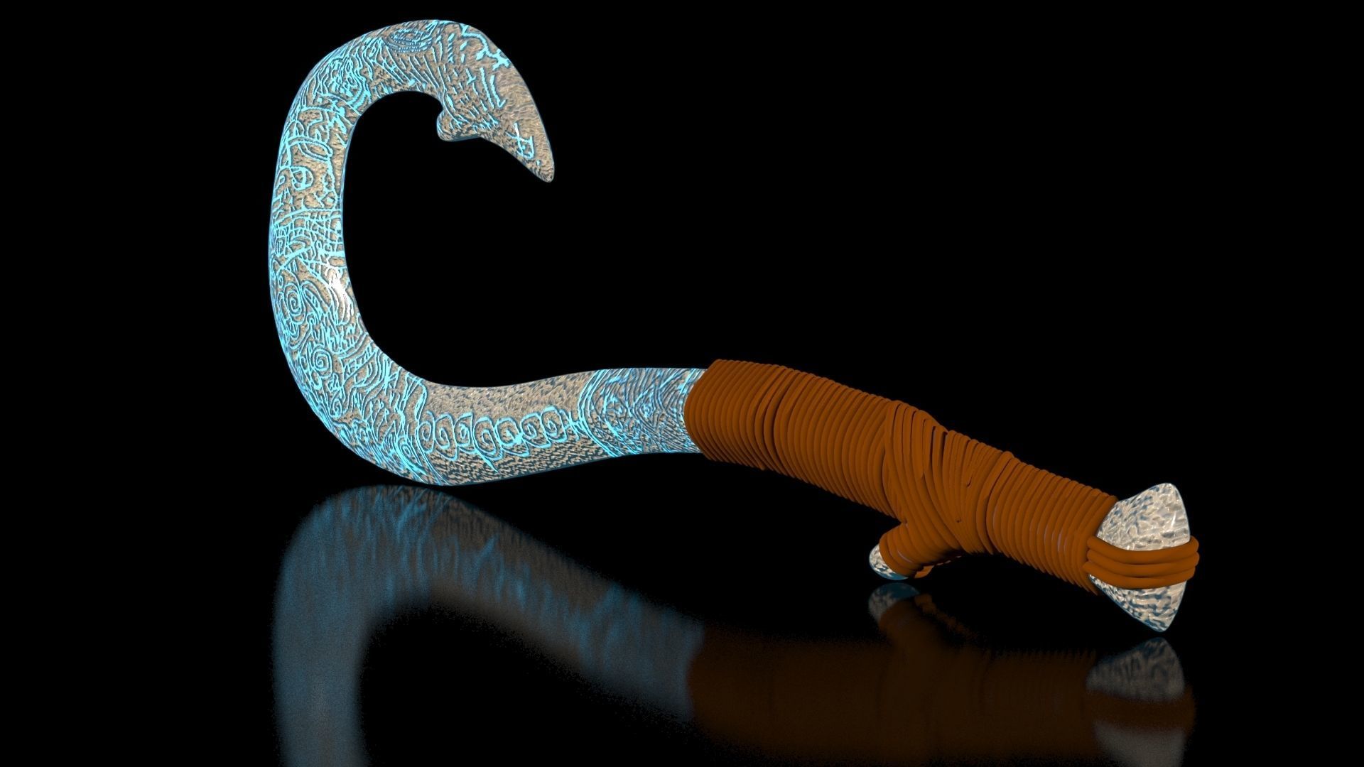 Maui Magical Hook High Quality Low-poly 3D model_4