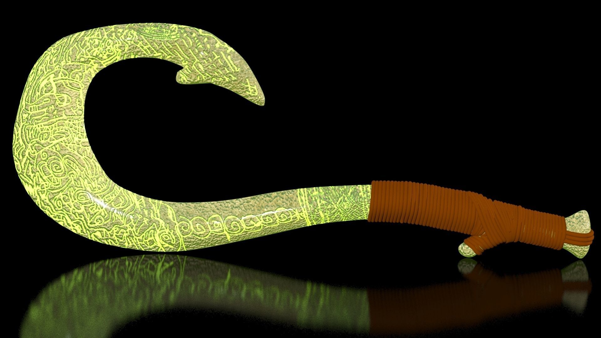 Maui Magical Hook High Quality Low-poly 3D model_2
