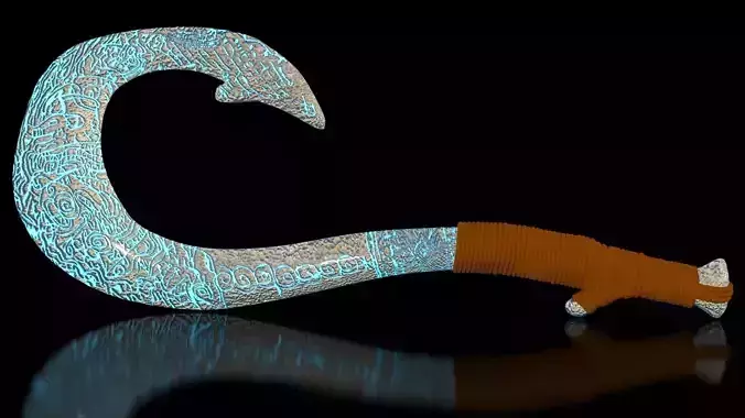 Maui Magical Hook High Quality Low-poly 3D model