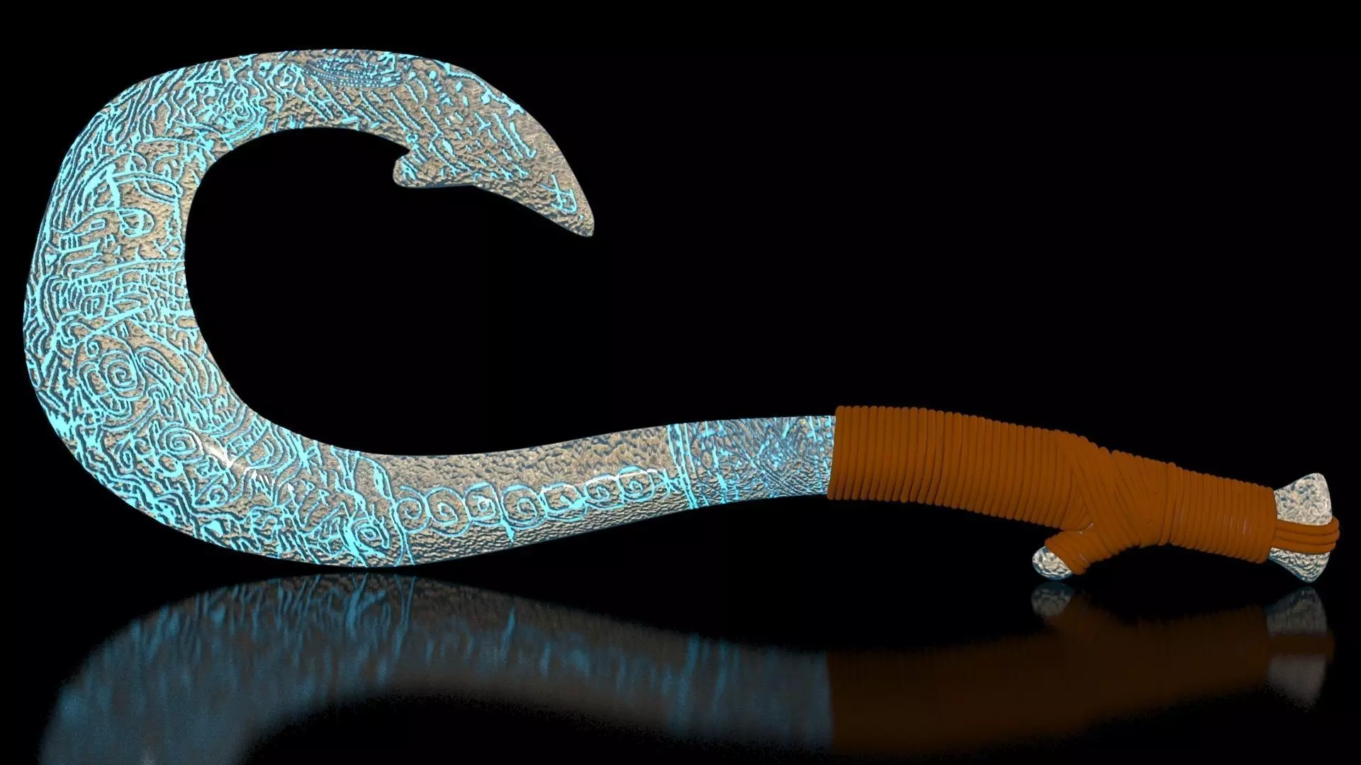 Maui Magical Hook High Quality Low-poly 3D model_0