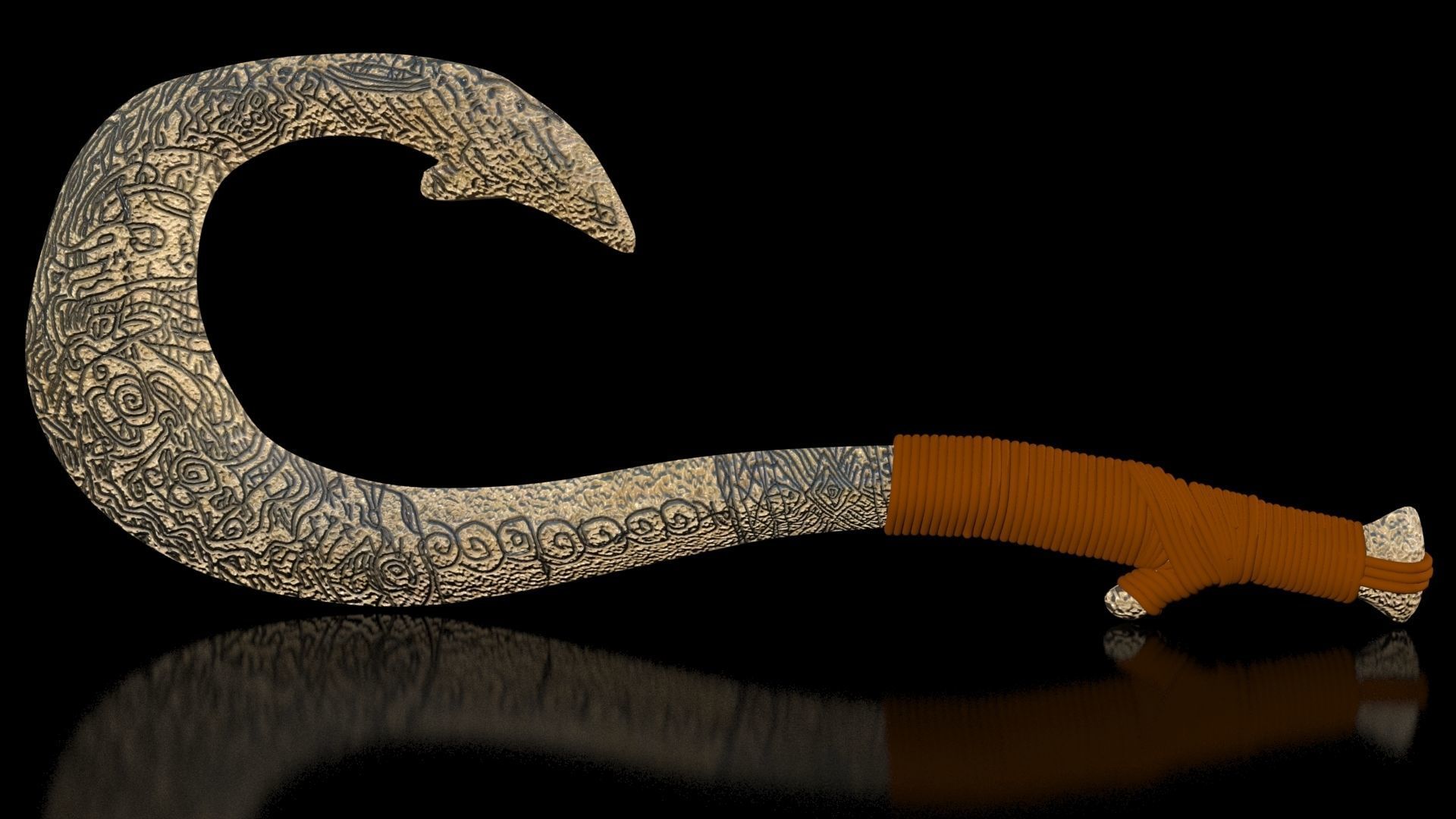 Maui Magical Hook High Quality Low-poly 3D model_3