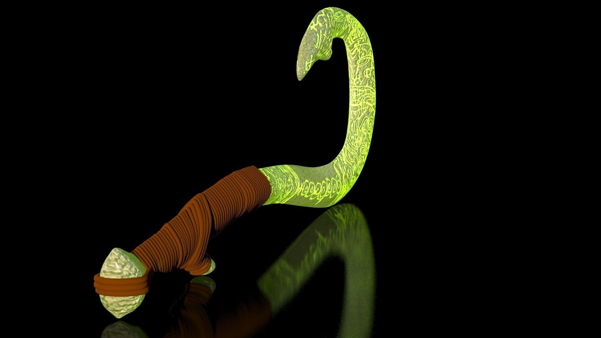 Maui Magical Hook High Quality Low-poly 3D model_10