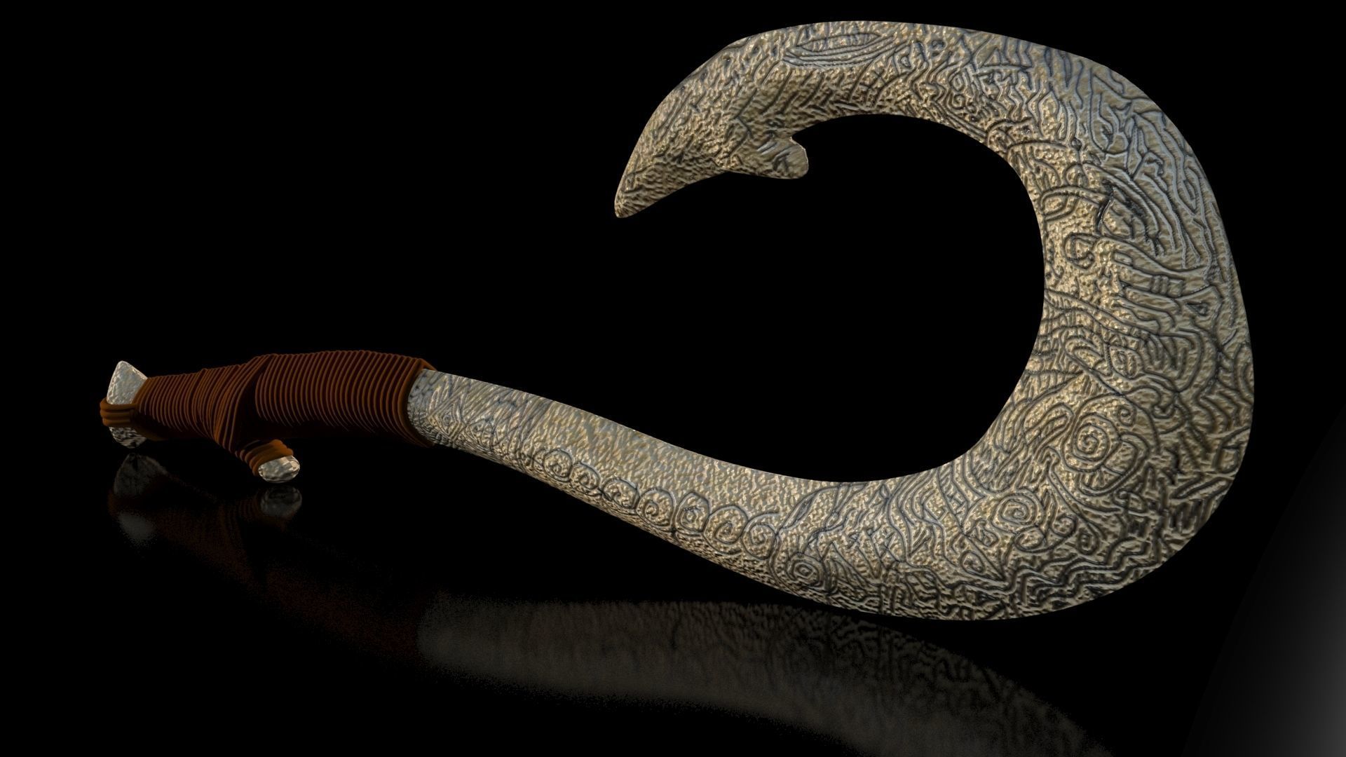 Maui Magical Hook High Quality Low-poly 3D model_19